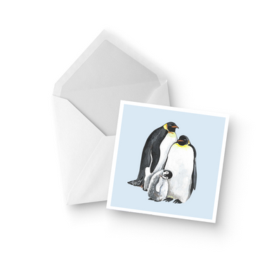 Penguin Family Greeting Card