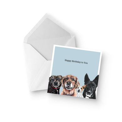 Birthday Dogs Greeting Card
