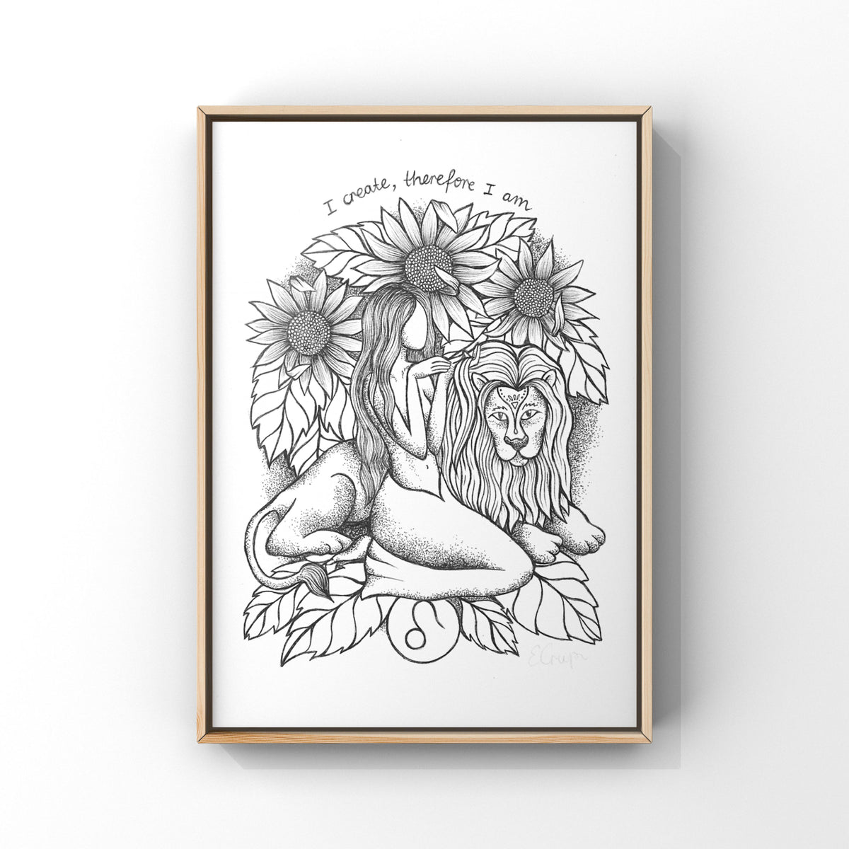 Sun Sign Chart Custom Print emmacrupiart