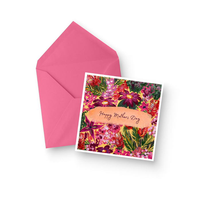 Happy Mother's Day Flowers Greeting Card