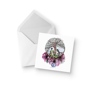 Gemini Zodiac Greeting Card