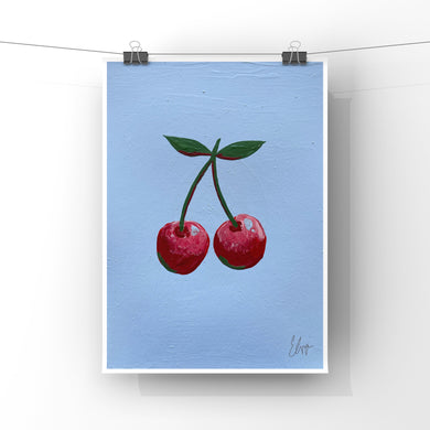 Cherry Blue Painting