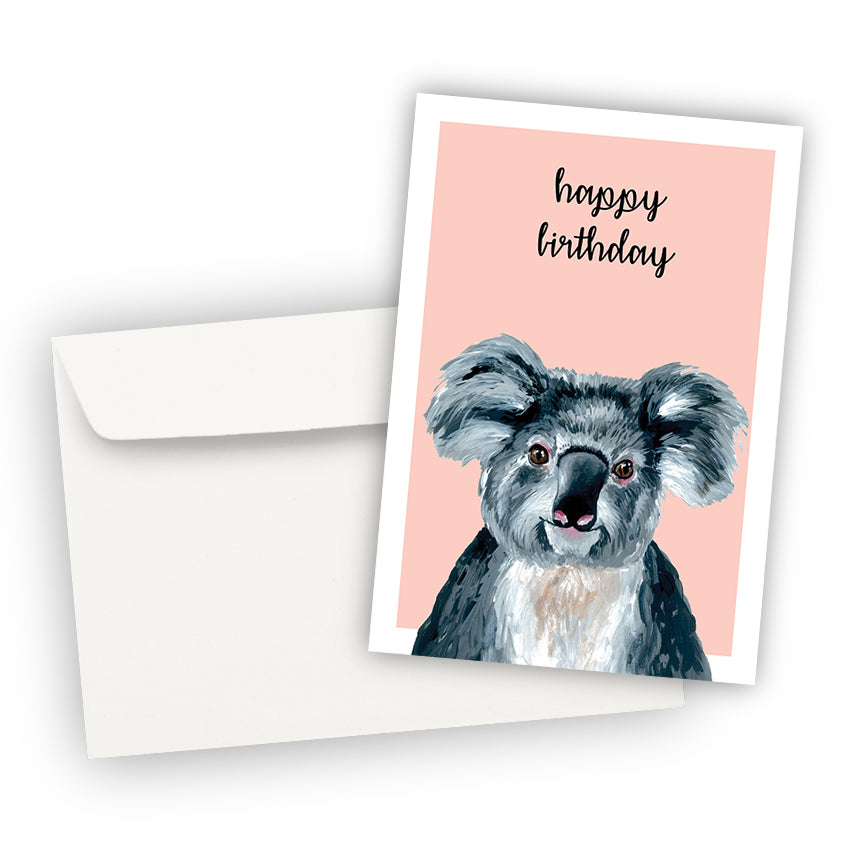 Happy Birthday Koala Greeting Card