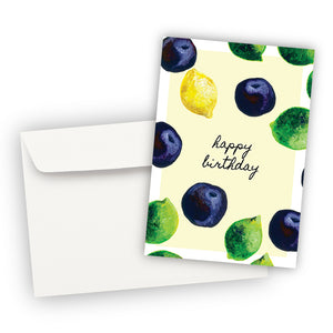 Happy Birthday Fruit Greeting Card