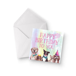 Birthday Doggy Crew Greeting Card