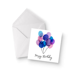 Birthday Balloons Greeting Card