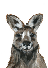 Load image into Gallery viewer, Australian Wildlife Kangaroo Art