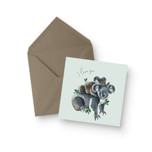 I Love You Koala Hug Greeting Card