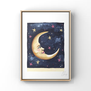 Moon Tarot Card Painting