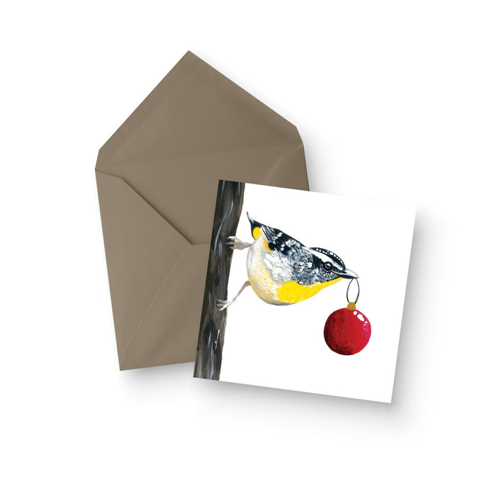 Spotted Pardalote Christmas Greeting Card
