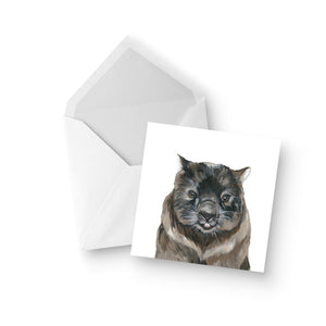 Australian Wildlife Wombat Greeting Card