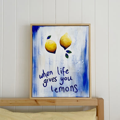When Life Gives You Lemons | Canvas Painting
