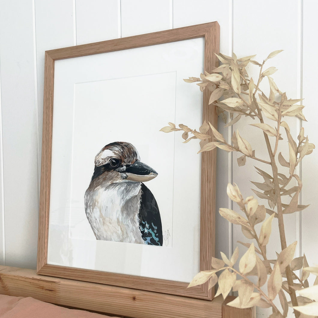 Framed Kookaburra Painting