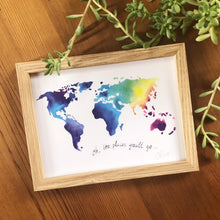 Load image into Gallery viewer, &#39;Oh the Places You&#39;ll Go&#39; Watercolour Map